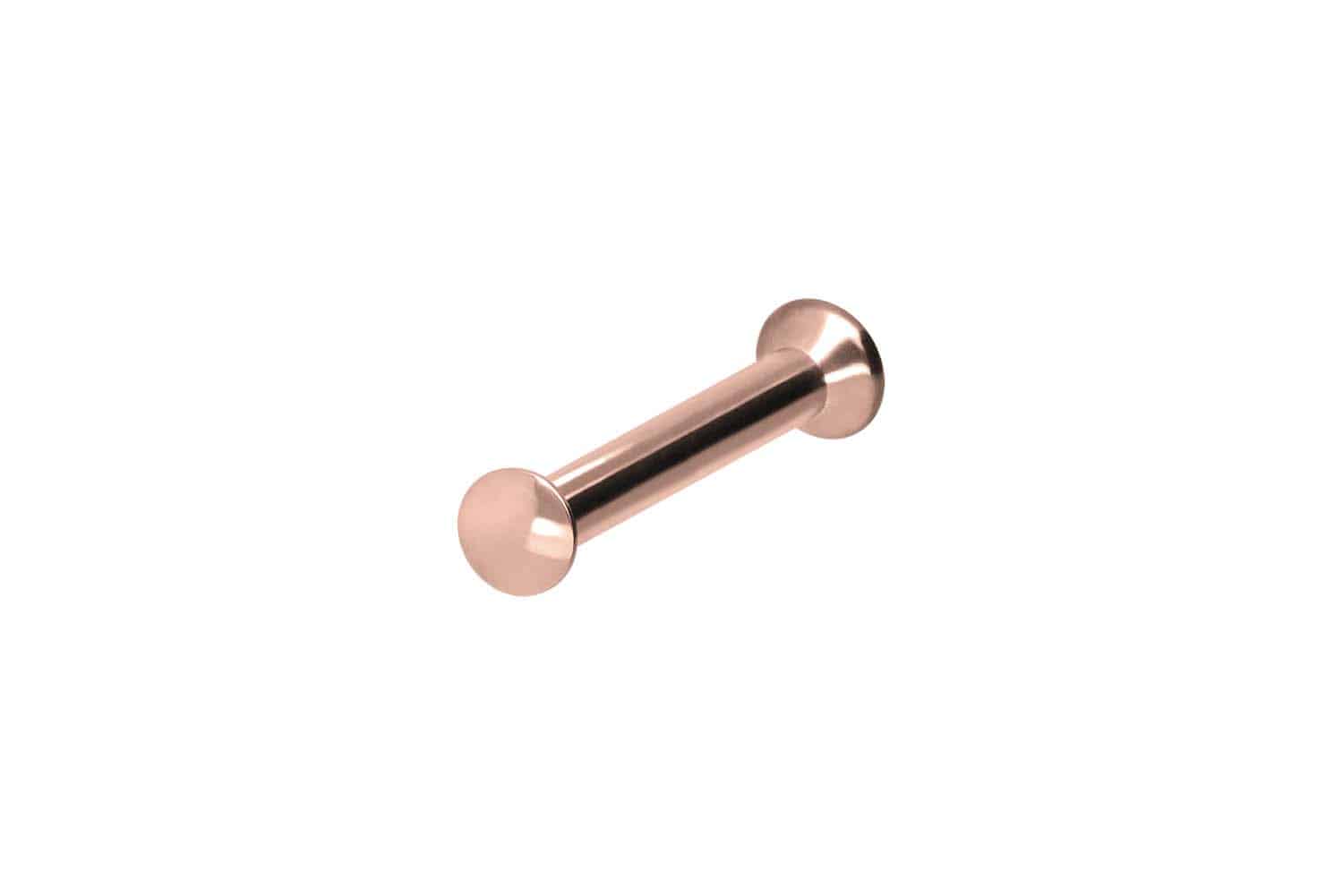 Chirurgenstahl Triple Piercing Mini Labret mit Innengewinde FLAT-DISC